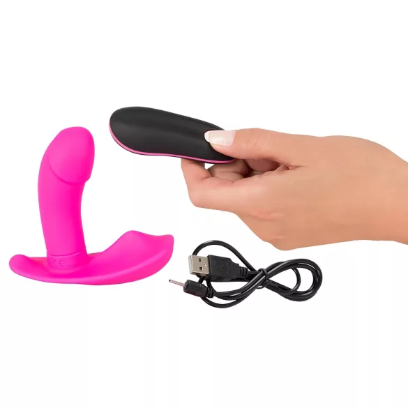 SMILE Panty - Rechargeable Remote-Controlled Vibrator (Pink)