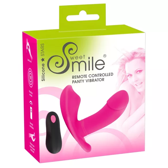 SMILE Panty - Rechargeable Remote-Controlled Vibrator (Pink)