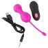 SMILE Love Balls - Rechargeable Pink Vibrating Egg with Remote Control