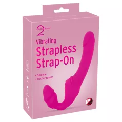   You2Toys - Double2Teaser - strap-on vibrator without harness (pink)