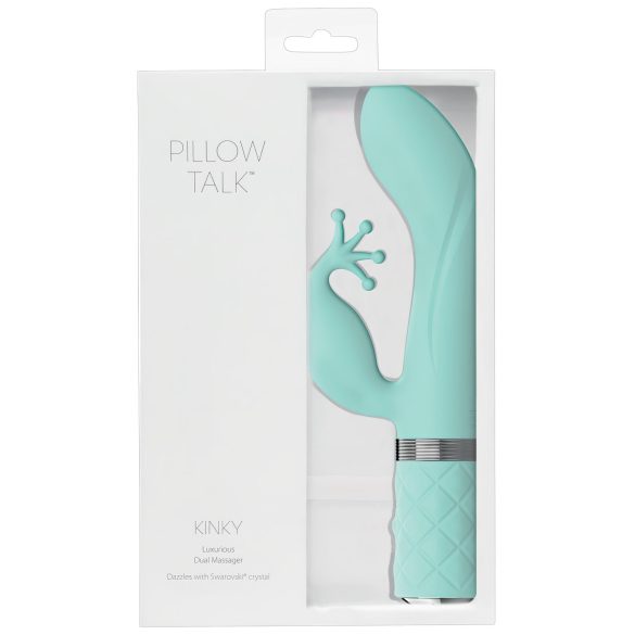 Pillow Talk Kinky - Rechargeable Dual Motor G-Spot Vibrator (Turquoise)