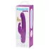 Happyrabbit Realistic Slim - Rechargeable Rabbit Vibrator with Clitoral Arm (Purple)