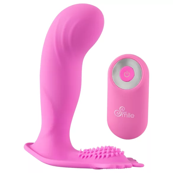 SMILE Rechargeable G-Spot Vibrator Panty with Remote Control (Pink)