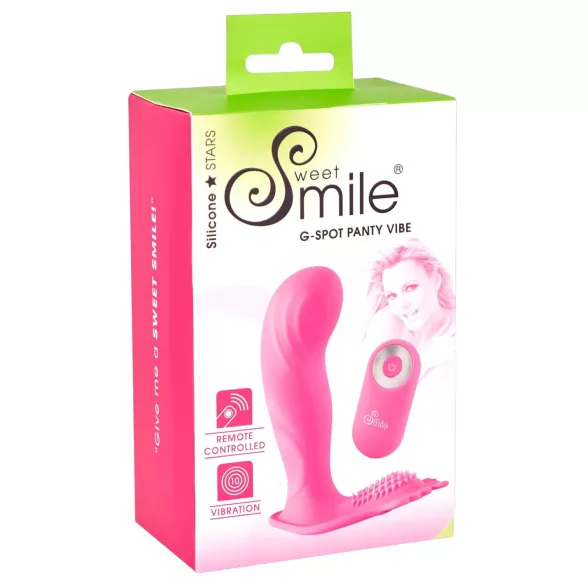 SMILE Rechargeable G-Spot Vibrator Panty with Remote Control (Pink)