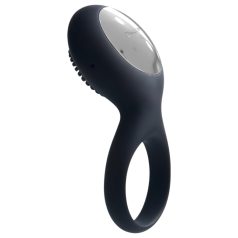   Svakom Tyler - Rechargeable Waterproof Vibrating Cock Ring (Black)