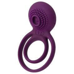   Svakom Tammy - Rechargeable Vibrating Penis Ring & Testicle Massager (Purple)
