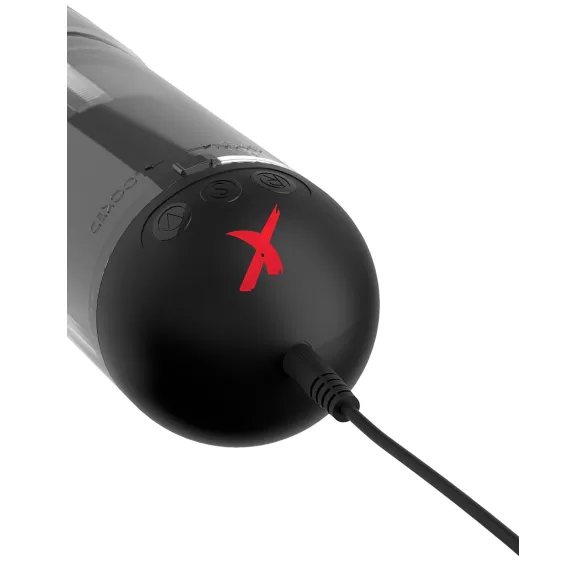 PDX Elite Extender Pro - Rechargeable Suction & Vibration Masturbator (Black)