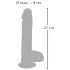 Medical Thrusting - suction-cup thrusting & rotating vibrator (flesh-coloured)