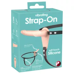 You2Toys - Rechargeable Strap-On Vibrator (Natural)