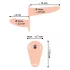 You2Toys - Strap-On - Double Vibrator (Natural)