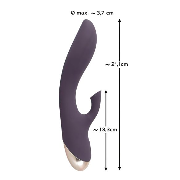 Javida - Waterproof Vibrator with Clitoral Suction (Purple)