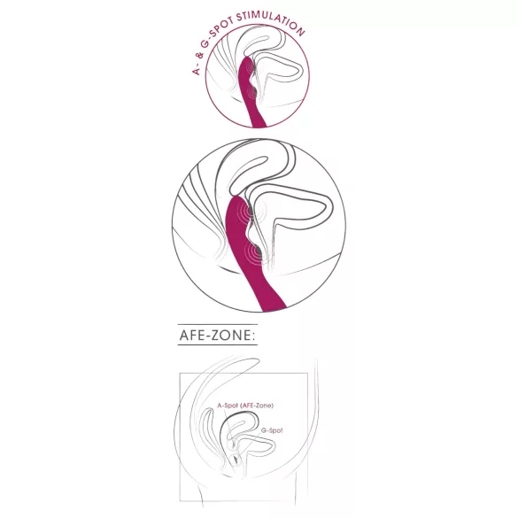 SMILE - Flexible A & G-Spot Vibrator (Pink)