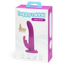 Happyrabbit Strap-On - Bunny Vibrator (Purple)