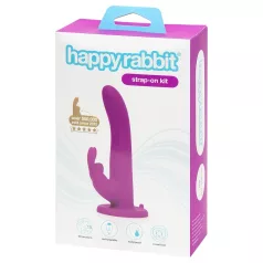 Happyrabbit Strap-On - Bunny Vibrator (Purple)