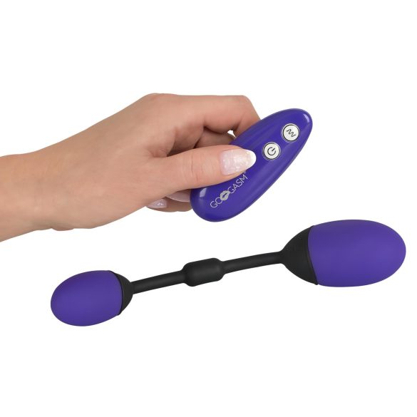 GoGasm Vibrating Egg Duo for Her - Purple & Black