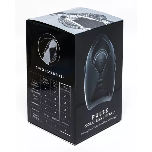 Hot Octopuss Pulse Solo Essential - Rechargeable Masturbator (Black)