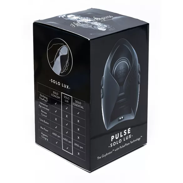 Hot Octopuss Pulse Solo Lux - Wireless Male Massager (Black)