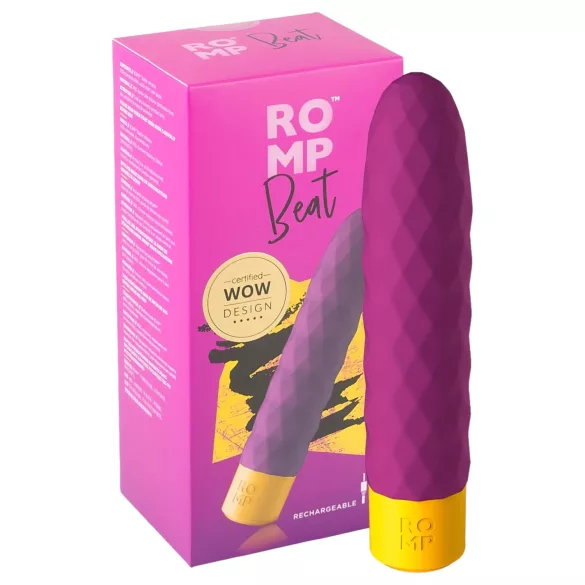 ROMP Beat - Rechargeable, Waterproof Stick Vibrator (Purple)
