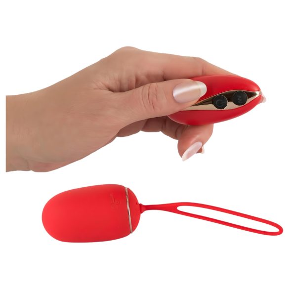 SMILE Love Ball - Rechargeable Wireless Vibrating Egg (Red)