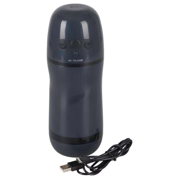 Rebel - 2-in-1 Suction & Vibration Stroker (Black)