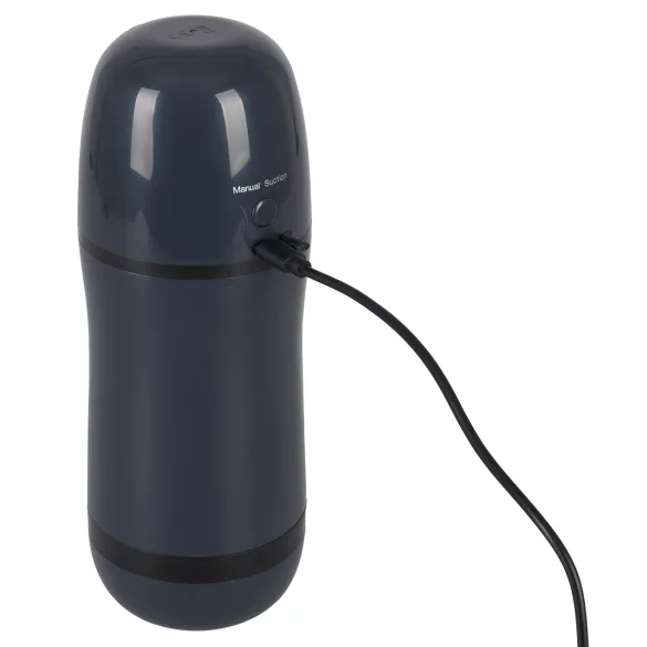 Rebel - 2-in-1 Suction & Vibration Stroker (Black)