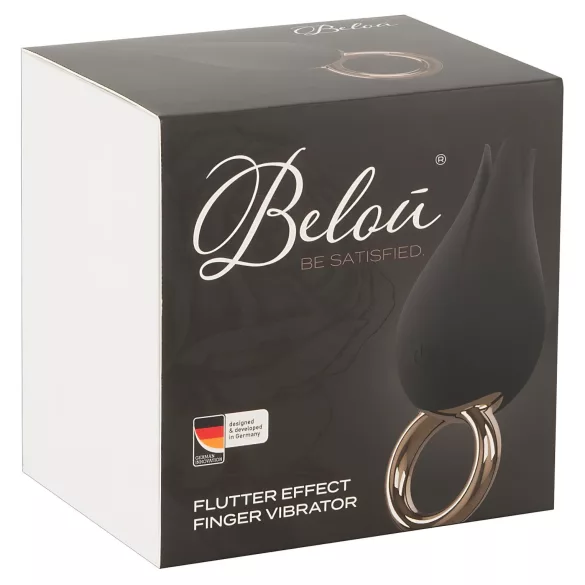 Belou - Rechargeable Waterproof Clitoral Vibrator (Black)