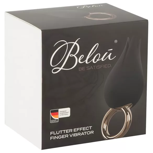 Belou - Rechargeable Waterproof Clitoral Vibrator (Black)