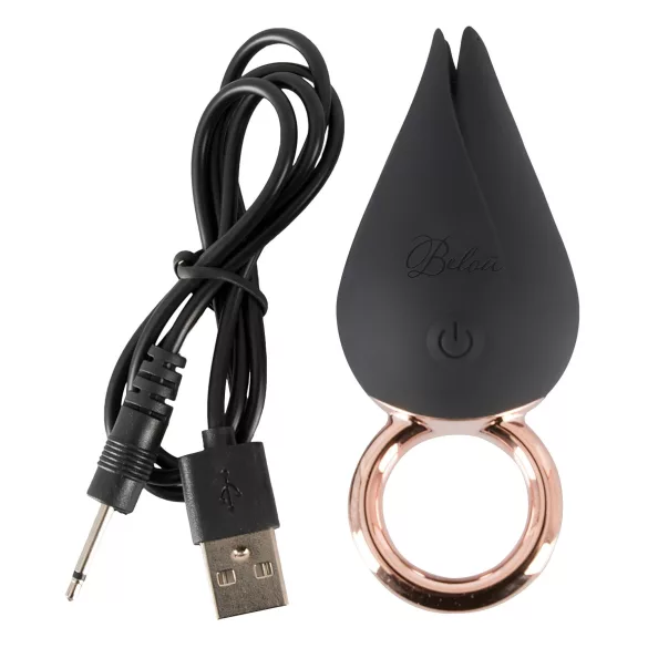 Belou - Rechargeable Waterproof Clitoral Vibrator (Black)