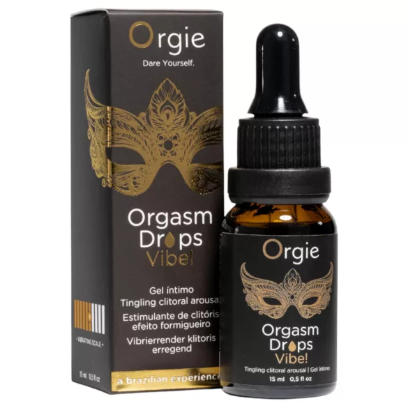 Orgie Orgasm Drops Vibe - Tingling Intimate Gel for Women (15ml)