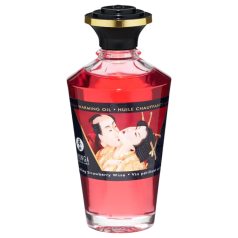 Shunga - Warming Massage Oil - Champagne Strawberry (100ml)