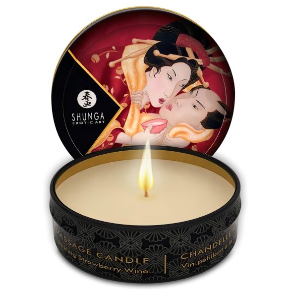 Shunga - Strawberry Massage Candle (30ml)