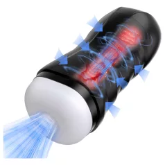 AlvUp - suction and vibrating masturbator (black)