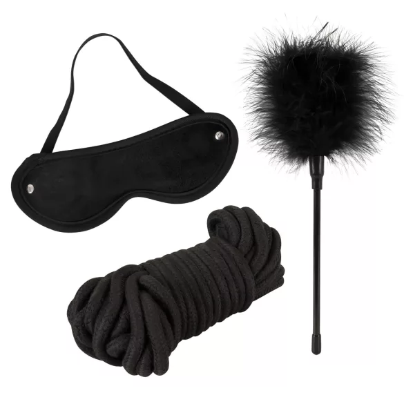 Master & Sub - Bondage Play Set (Brown-Black)