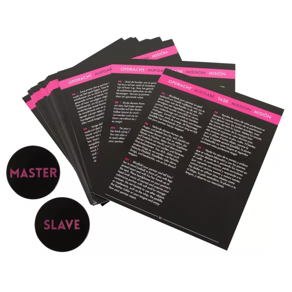 Master & Sub - Bondage Play Set (Brown-Black)