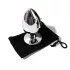 Sunfo - Silver Anal Plug with Purple Gem
