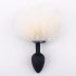 Sunfo - Bunny Tail Anal Plug (Black & White)