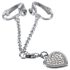 Rhinestone Heart Intimate Jewelry (Silver)