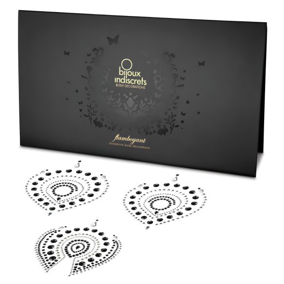 Sparkling Diamonds Intimate Jewelry Set - 3 Pieces (Black)