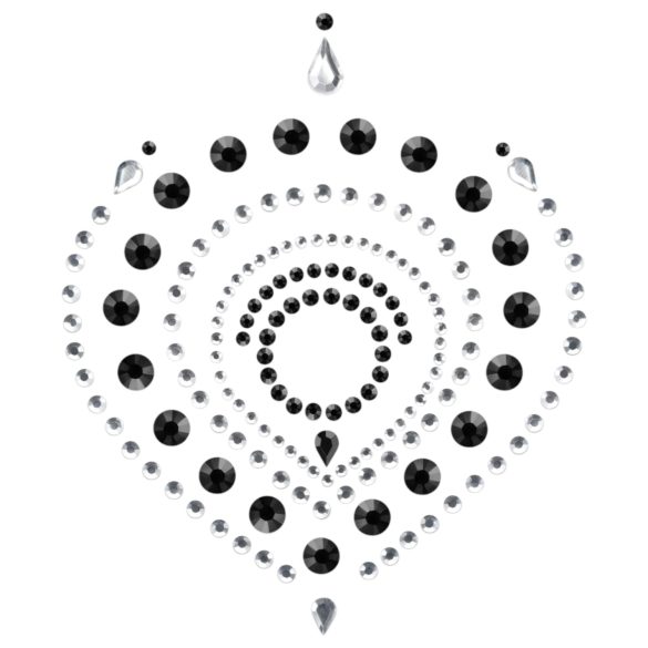 Sparkling Diamonds Intimate Jewelry Set - 3 Pieces (Black)