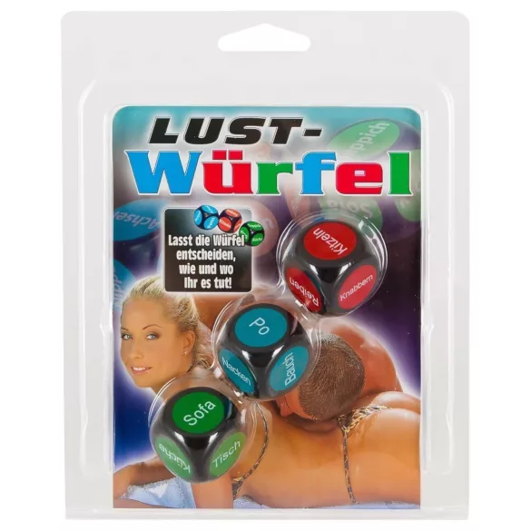 German Language Sexy Dice (Set of 3)