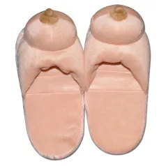 Natural Plush Slippers - Breast Shape Design