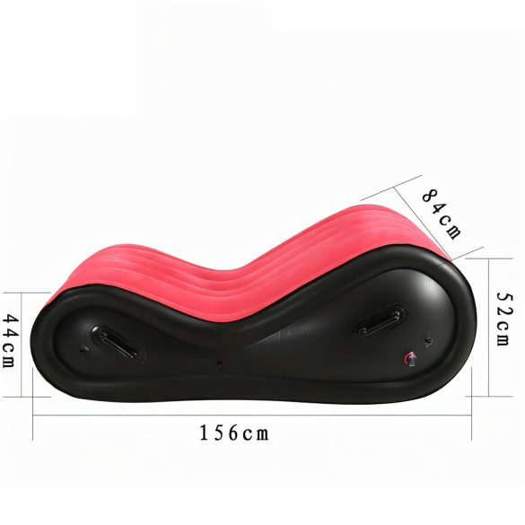 Magic Pillow - Inflatable BDSM Sex Furniture with Cuffs - Large (Red)