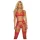 Mapalé - Red Lingerie Set with Garters - M/L