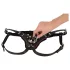 ZADO - black leather lower harness for strap-on dildo, BDSM (S-L)