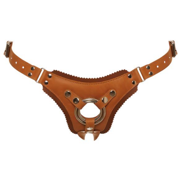 ZADO - Leather Harness for Attachments (Brown) - L/XL