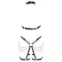 ZADO - 2-Piece Leather Harness Set (Black-Gold)