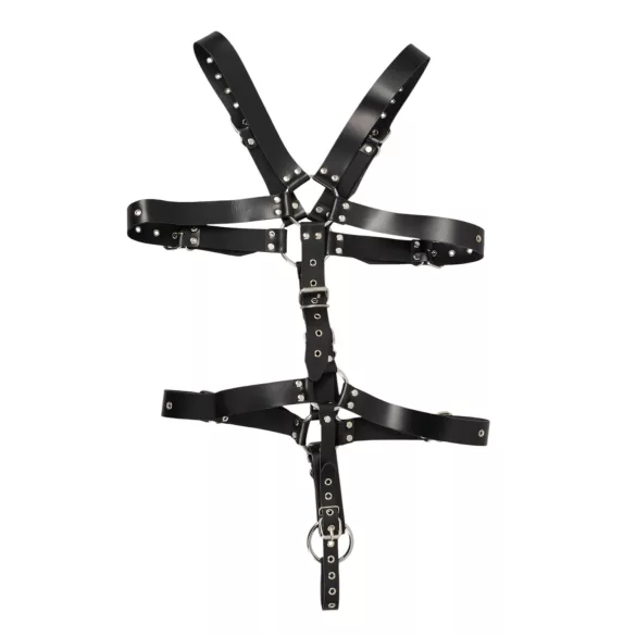 ZADO - black leather men’s body harness (S-L)