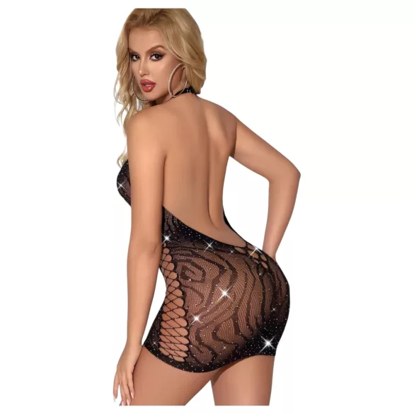 JSY 003 - fishnet dress (black)