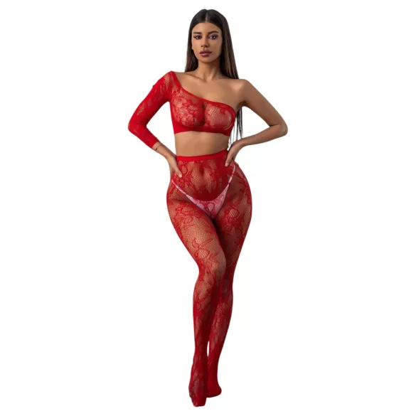 JSY 018 - matte jumpsuit (red)