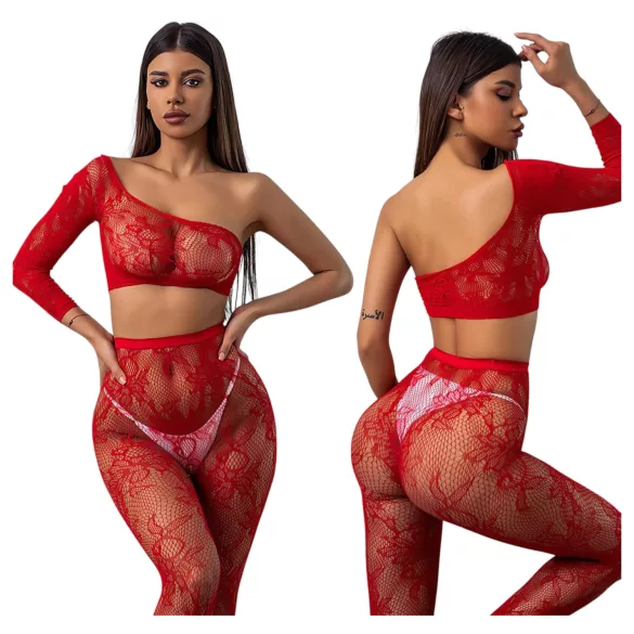 JSY 018 - matte jumpsuit (red)